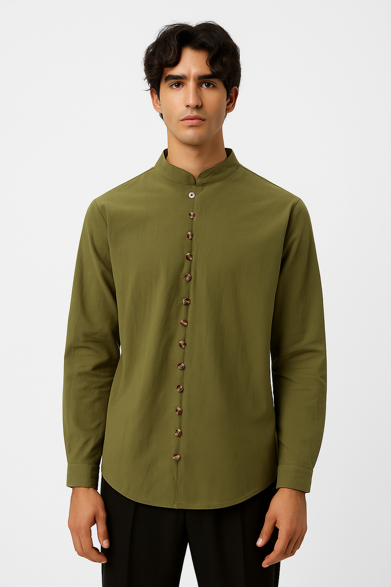 Sommerhemd Herren – Asymmetrisch, Elegant, Bequem – Marcello