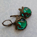 Vintage Libellen Ohrringe mit Mondstein Tropfen – Emilia