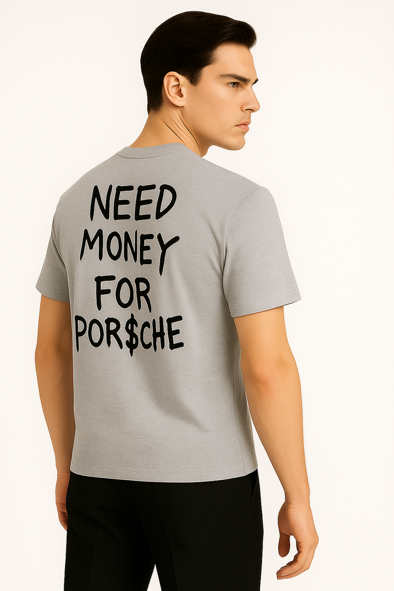 Lässiges Freizeit-T-Shirt mit Statement-Rückendruck – Tom