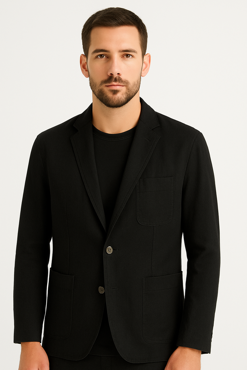 Stilvoller Leinenblazer für Herren an kühlen Sommerabenden – Artan