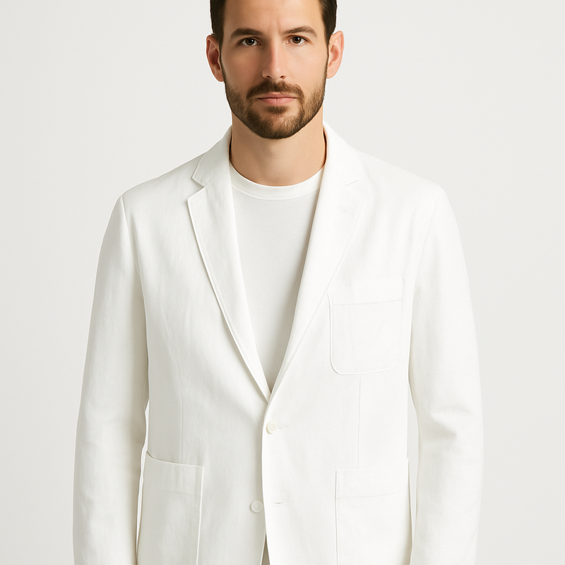 Stilvoller Leinenblazer für Herren an kühlen Sommerabenden – Artan