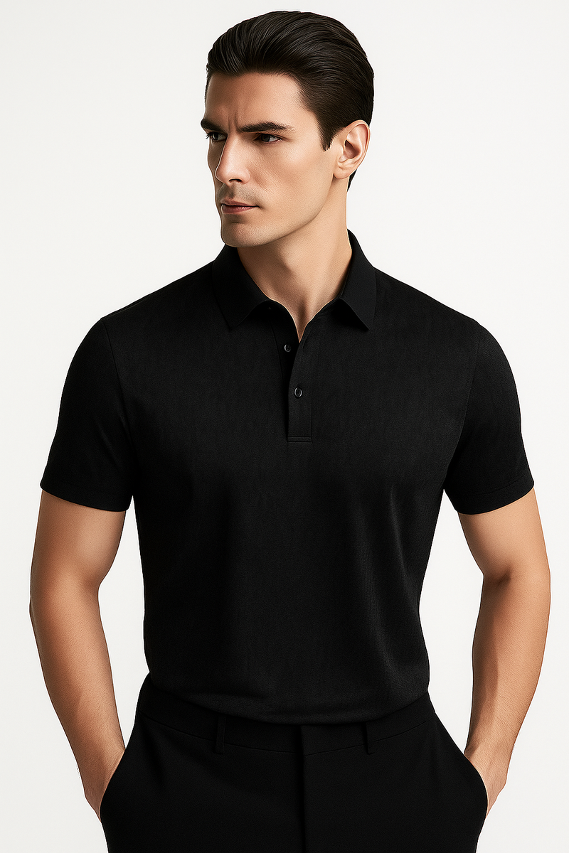 Luxuriöses Sommerhemd aus Eis-Seide für Herren – Isaak