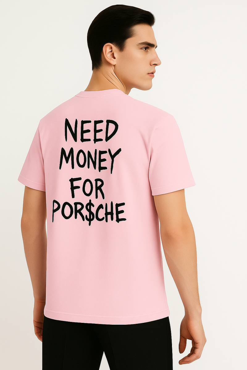 Lässiges Freizeit-T-Shirt mit Statement-Rückendruck – Tom