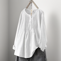 Lockere Damen Bluse mit Faltendesign – Lily