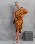 Stilvolles One-Shoulder-Abendkleid - Celeste