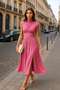 Langes Maxikleid ärmellos rückenfrei für Sommer – Elina