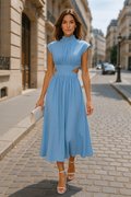 Langes Maxikleid ärmellos rückenfrei für Sommer – Elina