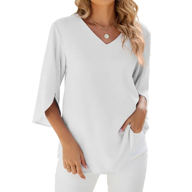 Bluse Damen Locker Sommer Bequem Elegant – Alina