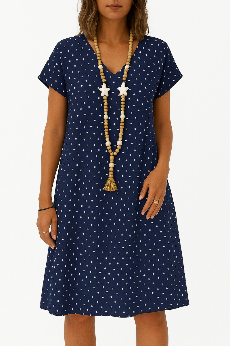 Boho V-Ausschnitt Kleid für Damen – Lina