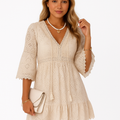 Boho Kleid mit Spitze & luftiger Passform – Eliana
