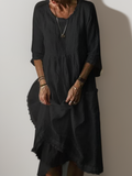 Luftiges Maxikleid für Damen mit lockerer Passform – Selina