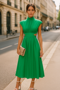 Langes Maxikleid ärmellos rückenfrei für Sommer – Elina