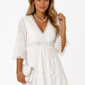 Boho Kleid mit Spitze & luftiger Passform – Eliana