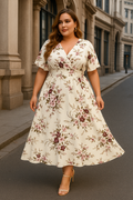 Luftiges Boho-Chiffonkleid in Übergröße für den Sommer – Lena