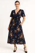 Luftiges Boho Chiffon-Kleid in Übergröße – Leonie