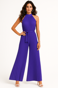 Ärmelloser Damen Overall mit weitem Bein – Lina