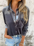Samtbluse Damen Elegant Zeitlos Langarm – Victoria