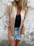 Samtbluse Damen Elegant Zeitlos Langarm – Victoria