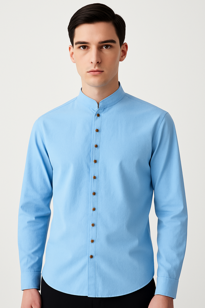 Sommerhemd Herren – Asymmetrisch, Elegant, Bequem – Marcello