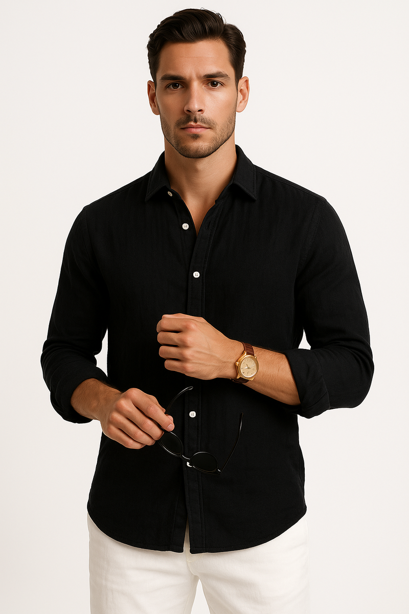 Leichtes Herren-Sommerhemd, atmungsaktiv, Slim Fit – Norwind