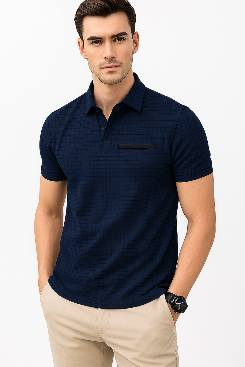 Klassisches Herren Polohemd mit Komfortschnitt – Veltano