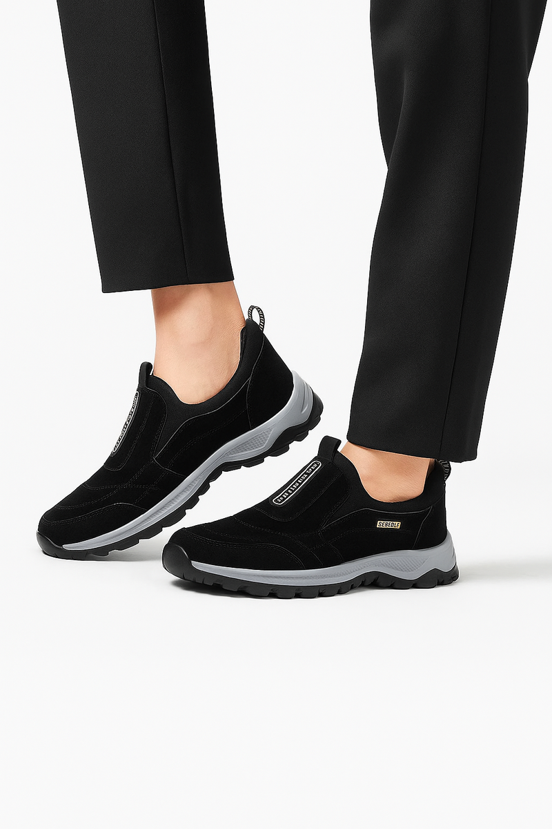 Schmerzlindernde orthopädische Schuhe für bequemes Gehen – Carl