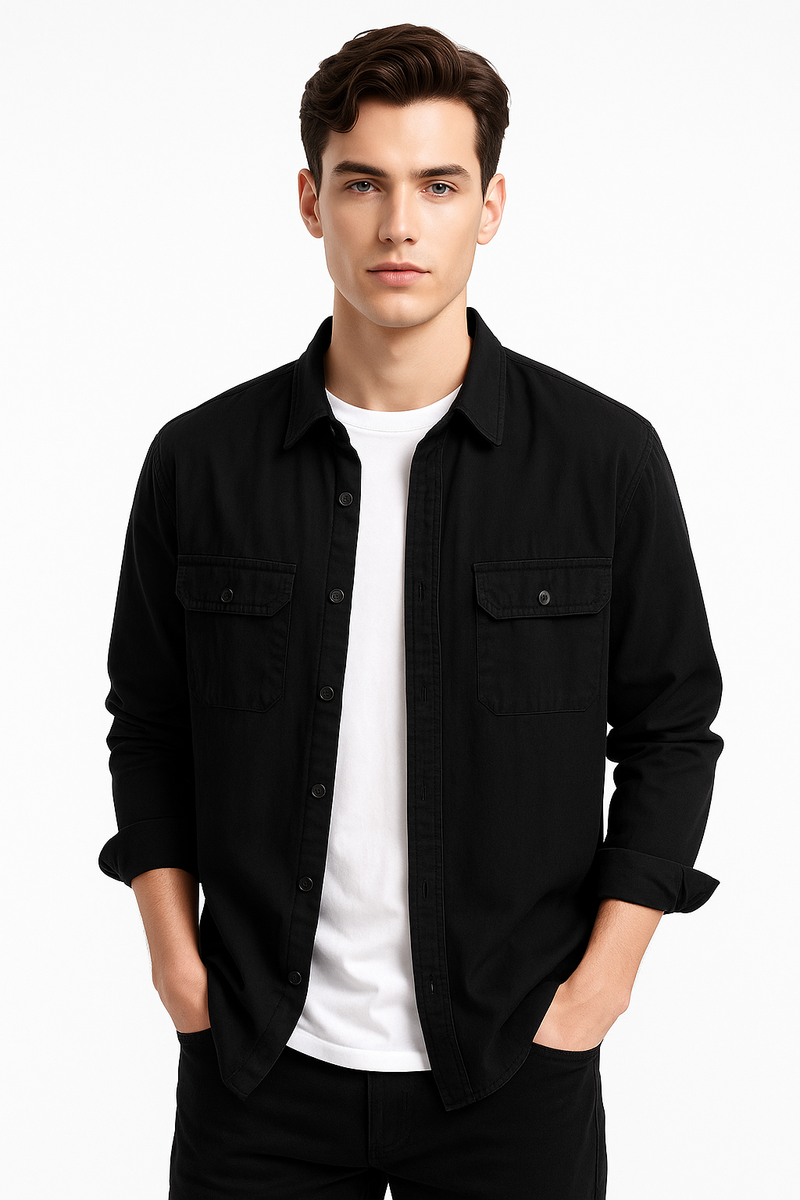 Klassisches Herrenhemd mit Brusttaschen – Torayo