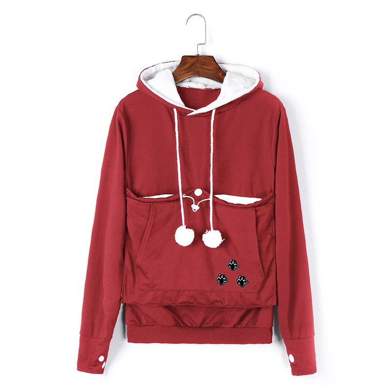Kuscheliger Katzen-Hoodie mit integriertem Schlafplatz – PurrNest