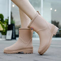 Wasserdichte Halbschaft-Gummistiefel für Regenwetter – DryStep