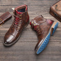 Herren Oxford Stiefel Leder Rutschfest Komfortabel – Oskar