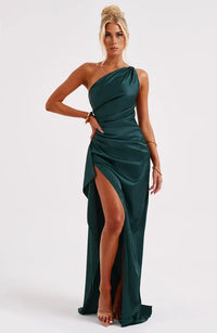 Elegantes Maxikleid mit Reißverschluss für Damen – Sophia
