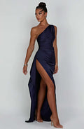 Elegantes Maxikleid mit Reißverschluss für Damen – Sophia