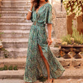 Wickelkleid mit Blumenmuster - Elise