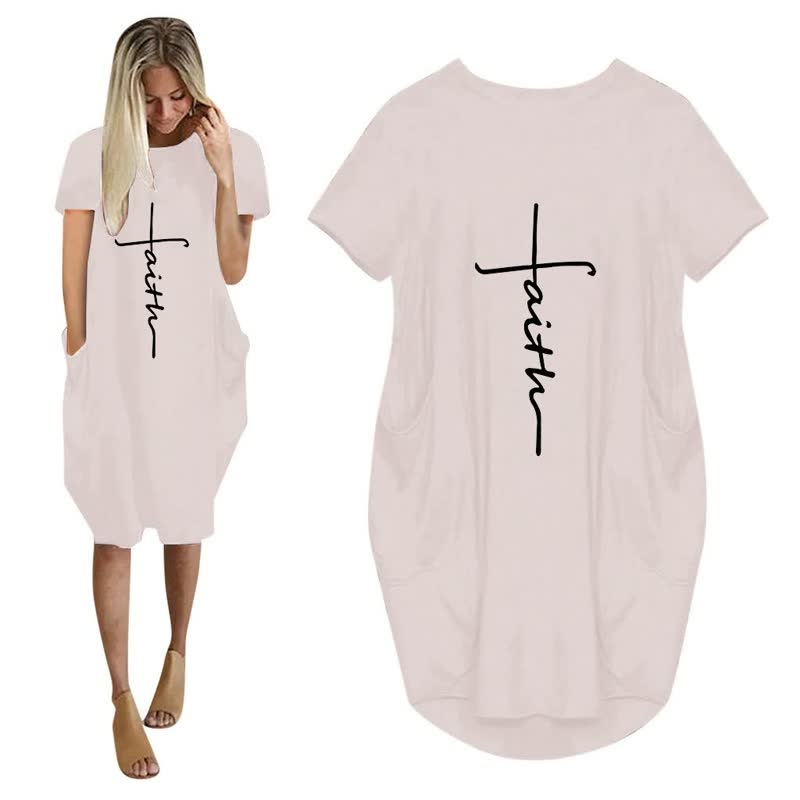 T-Shirt Kleid Damen Übergröße Bequem – Aurelia