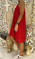 Elegantes V-Ausschnitt-Kleid für Damen – Isabella