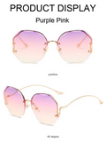 Sonnenbrille ohne Rand mit Farbverlauf & UV-Schutz – Lena