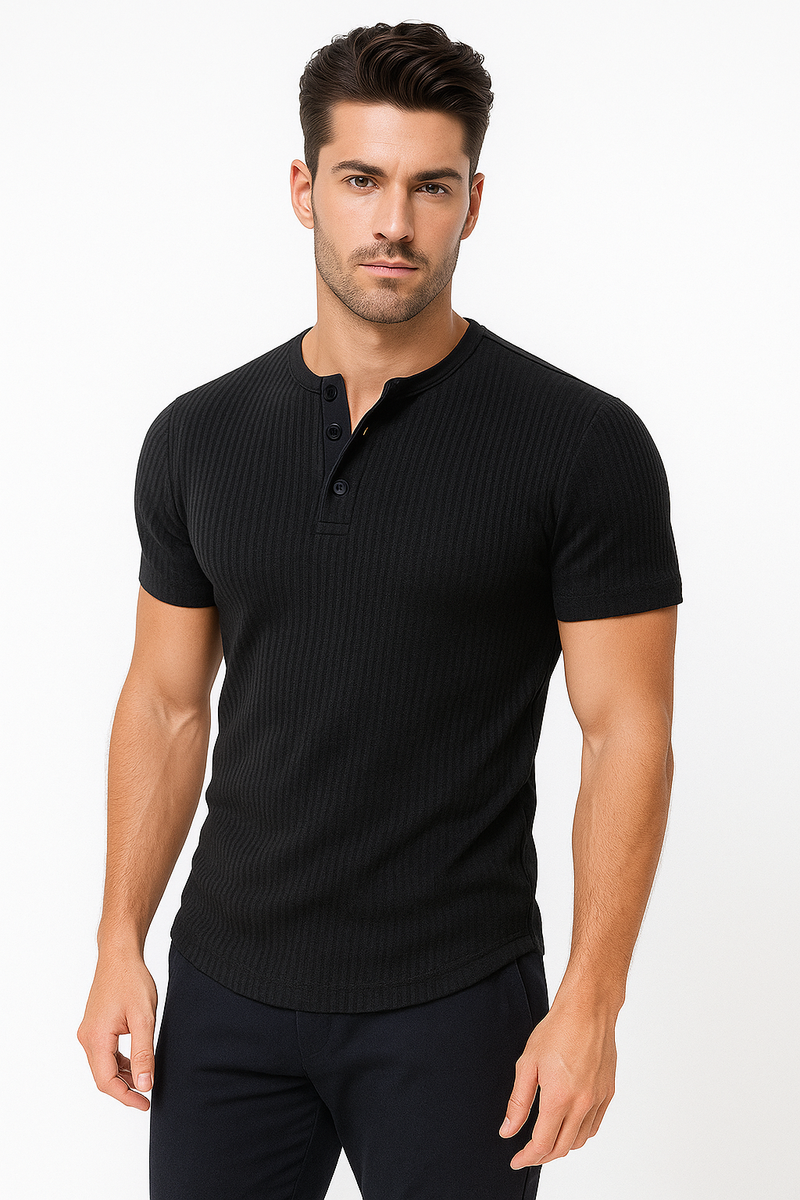 Henley-Shirt für Herren – Kurzarm, Sommer, Bequem & Elegant | Hansel