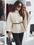 Damen Wollmantel Elegant Tailliert Warm Wintermantel - Helena