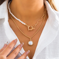 Vintage Perlenkette Mehrlagig Elegant Schmuck Damen – Sofia