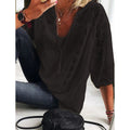 Plus-Size Tunika Damen Baumwolle 3/4 Ärmel – Leona