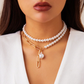 Vintage Perlenkette Mehrlagig Elegant Schmuck Damen – Sofia