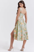 Geblümtes Midikleid aus Baumwolle für Damen – Freya
