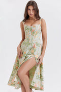 Geblümtes Midikleid aus Baumwolle für Damen – Freya
