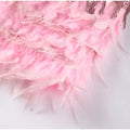Elegantes Pailletten-Cocktailkleid mit Federbesatz – Valeria