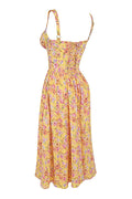 Geblümtes Midikleid aus Baumwolle für Damen – Freya