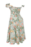Geblümtes Midikleid aus Baumwolle für Damen – Freya