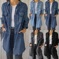 Lässiges Damen Hemd Denim Oversized Stil – Anna