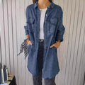 Lässiges Damen Hemd Denim Oversized Stil – Anna