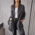 Lässiges Damen Hemd Denim Oversized Stil – Anna