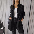 Lässiges Damen Hemd Denim Oversized Stil – Anna